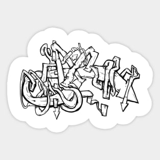 Wild style Graffiti Sticker